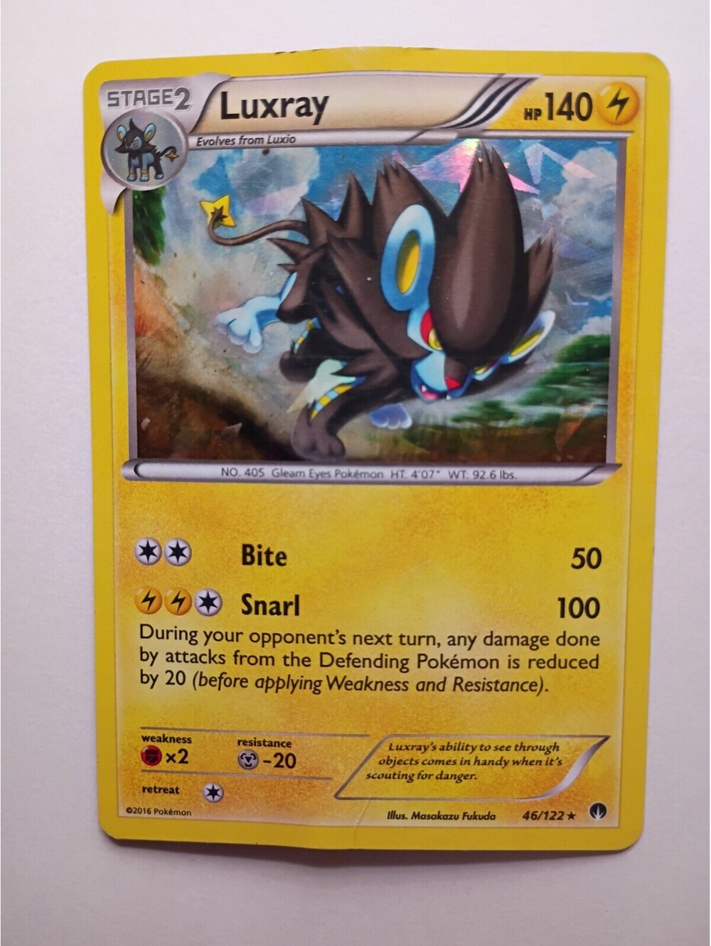 Pokemon TCG Luxury Holo 46/122 2016